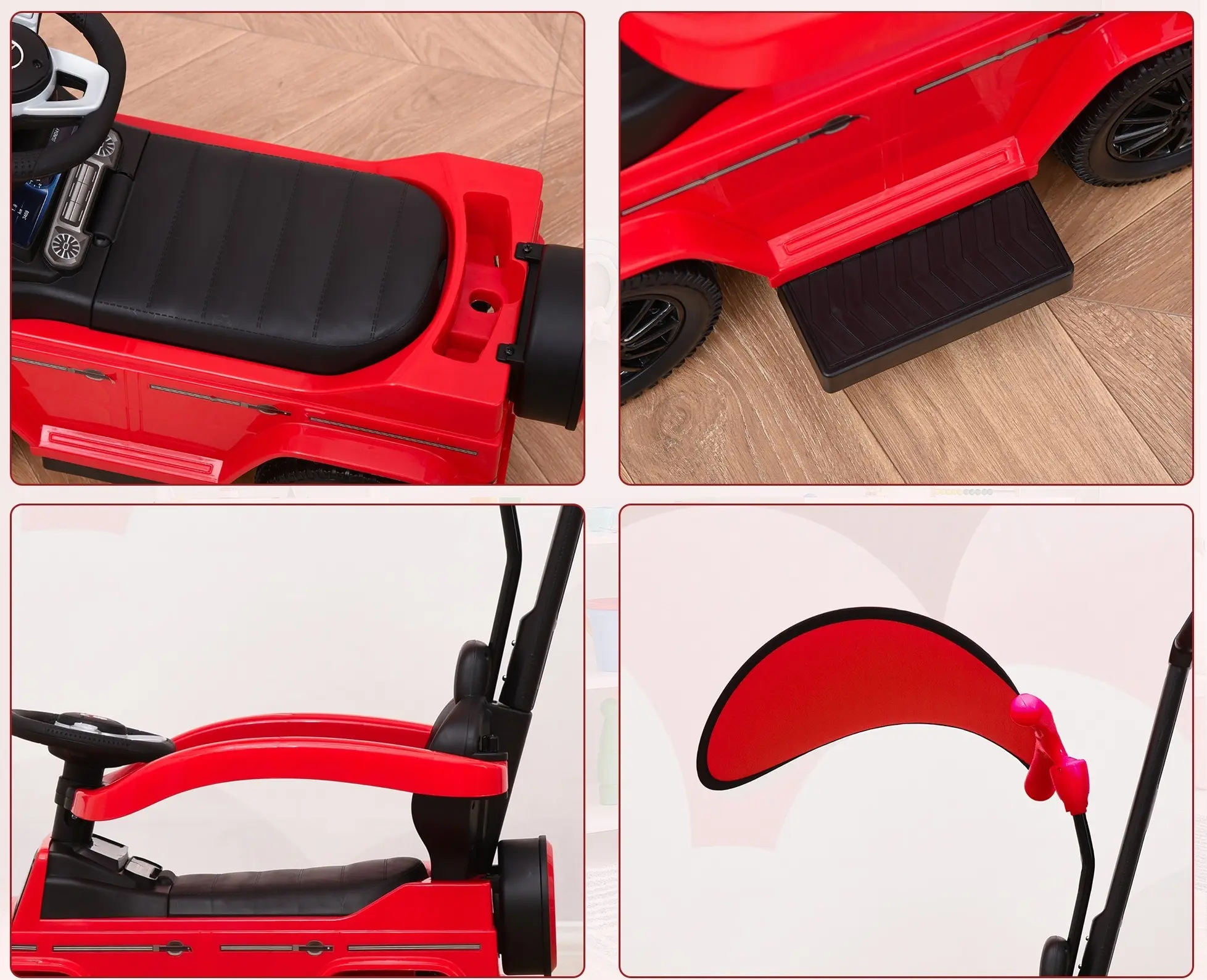 Tolocar 3in1 HomCom Mercedes G350 (Red) - 3