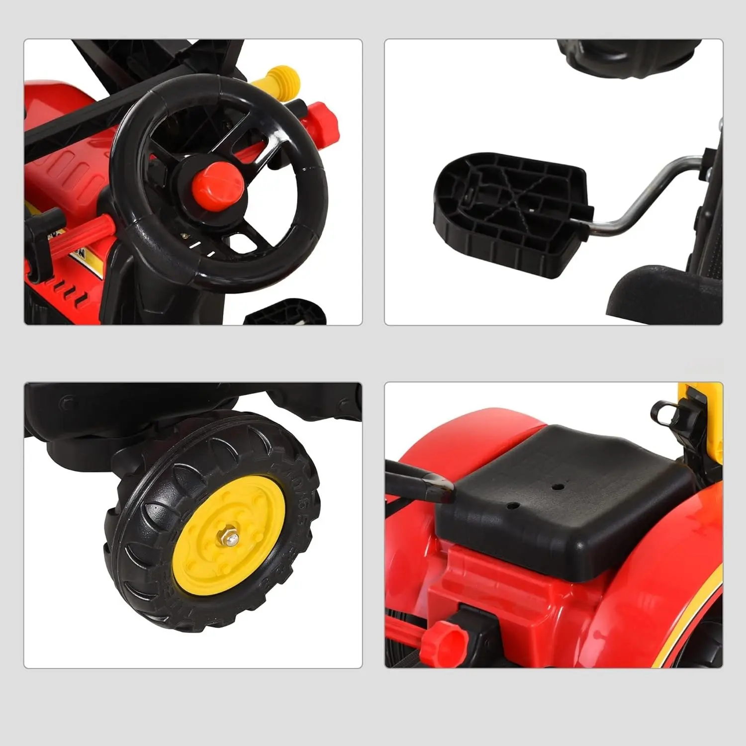 Толокар HomCom 341-033 (Red/Yellow) - 3