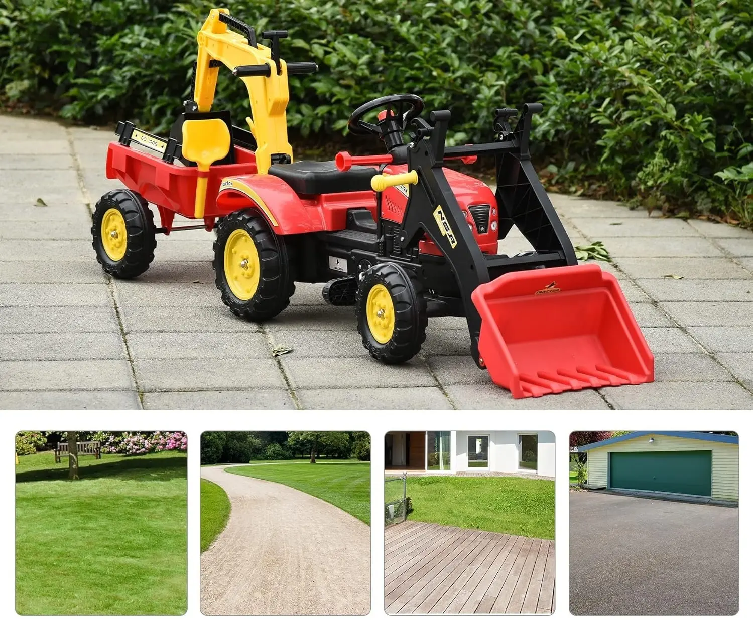 Толокар HomCom 341-033 (Red/Yellow) - 6