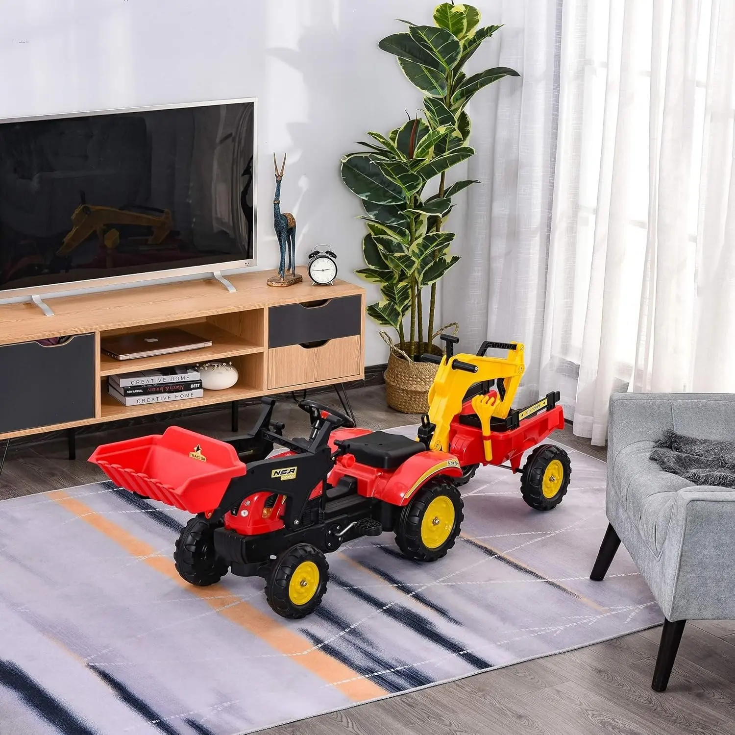 Толокар HomCom 341-033 (Red/Yellow) - 7