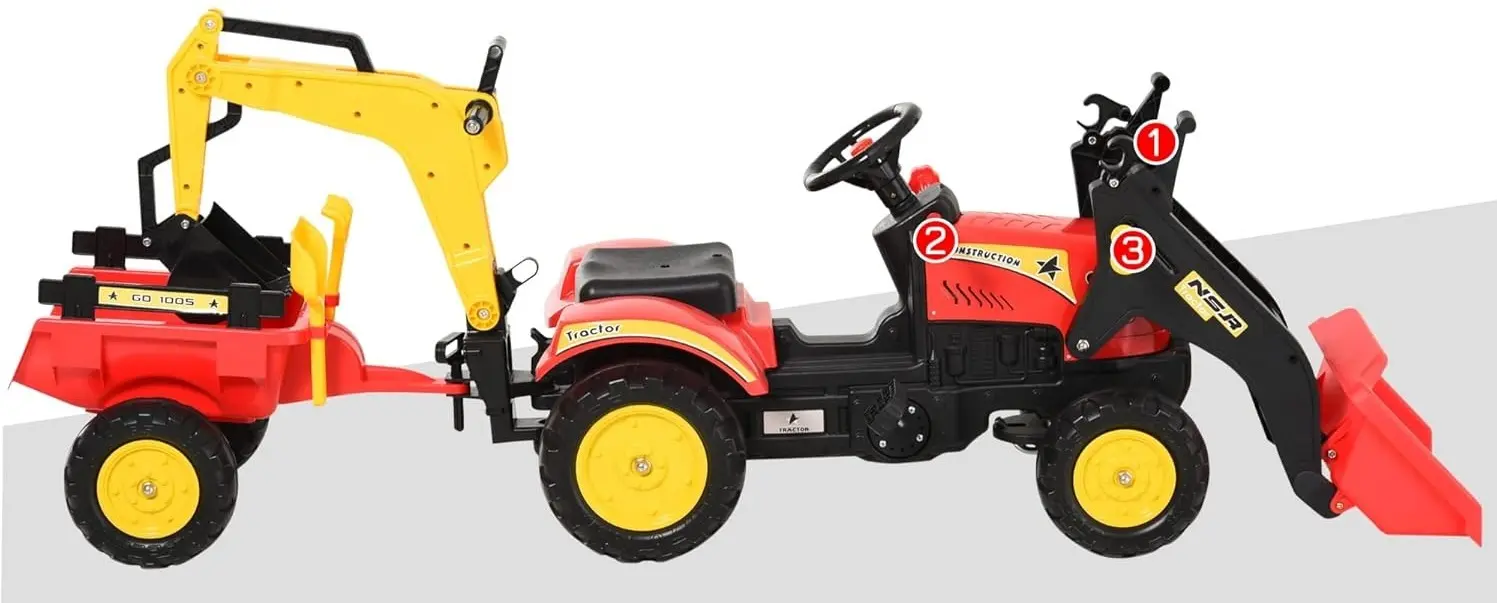 Толокар HomCom 341-033 (Red/Yellow) - 2