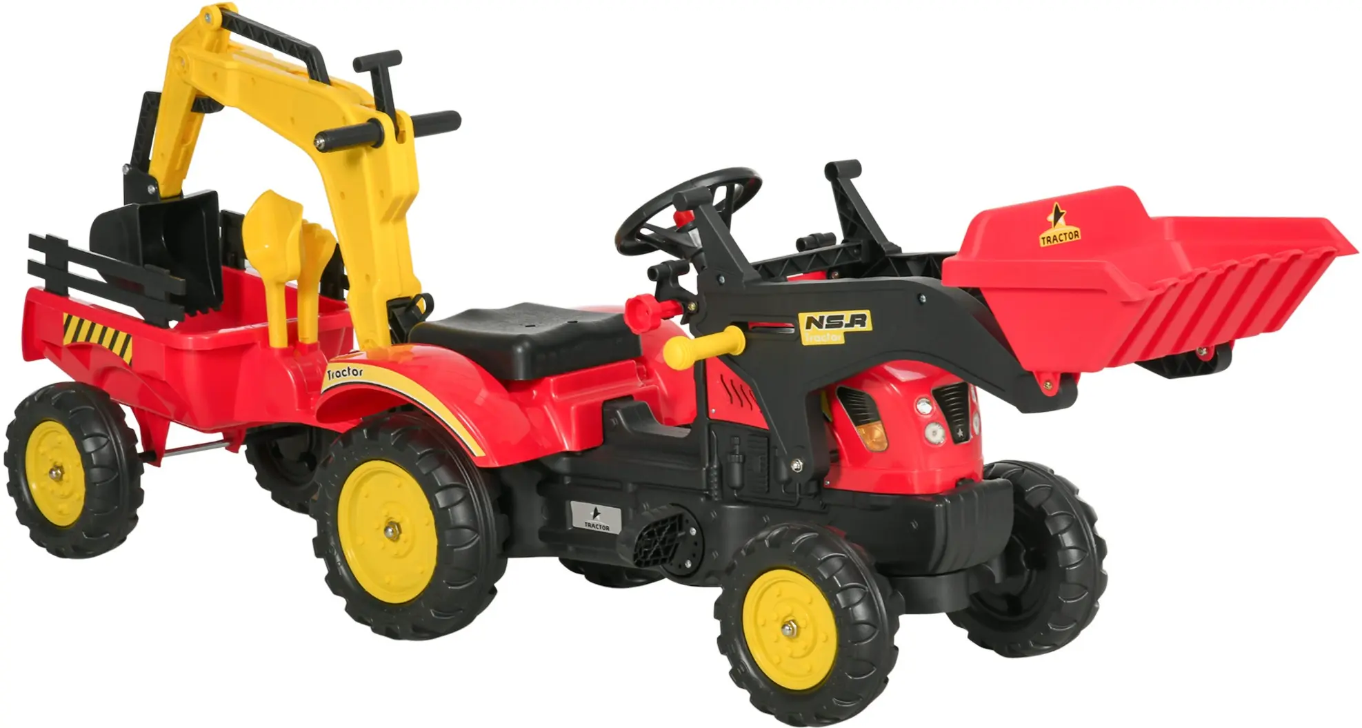 Толокар HomCom 341-033 (Red/Yellow)