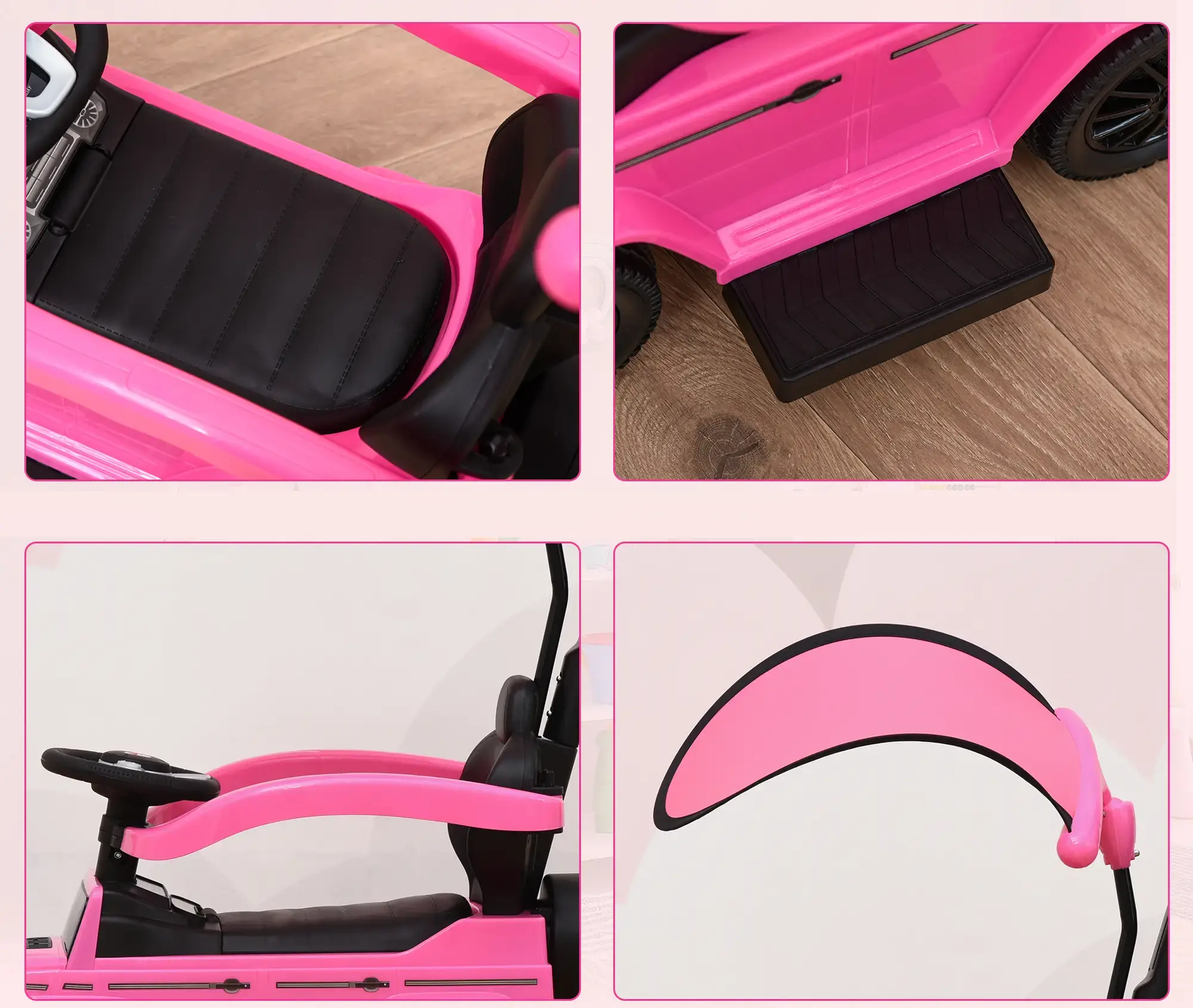 Tolocar HomCom Excavator 370-162PK (Pink) - 3