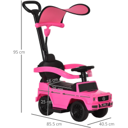 Tolocar HomCom Excavator 370-162PK (Pink) Thumb