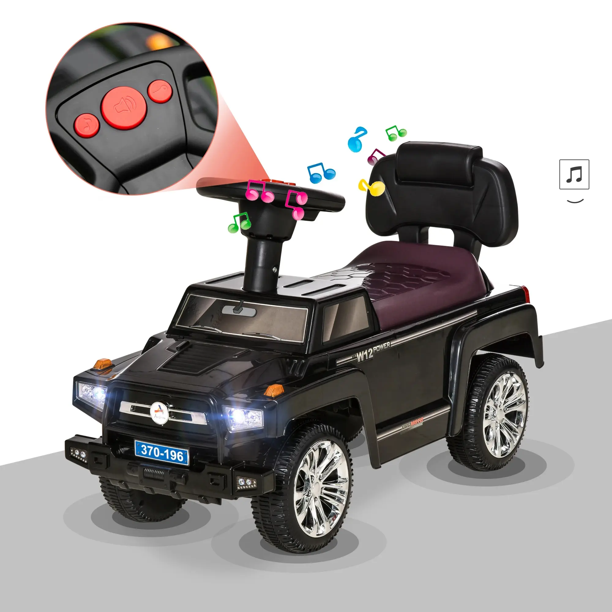 Tolocar Homcom 370-196BK (Black) - 5