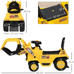 Толокар HomCom 370-243V00YL (Yellow) Thumb