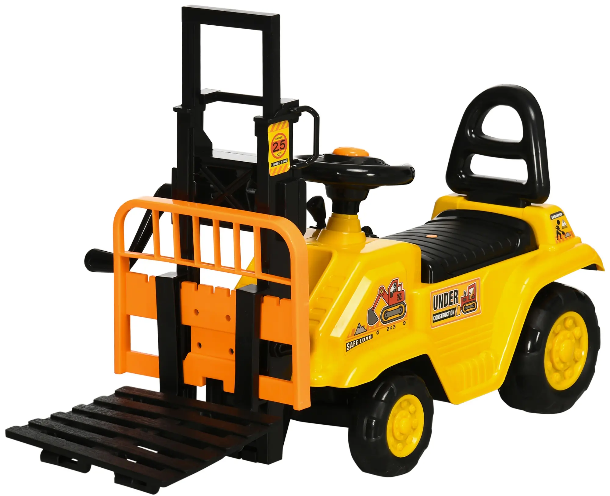 Толокар HomCom 370-245V00YL (Yellow) - 2