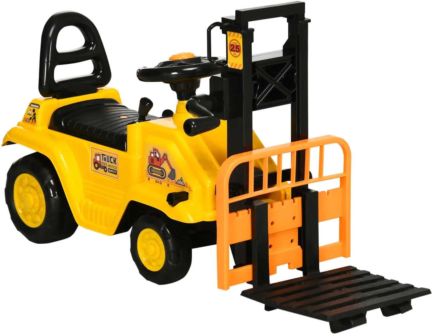 Толокар HomCom 370-245V00YL (Yellow)