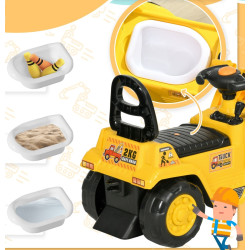 Толокар HomCom Excavator 301-058 (Yellow/Black) Thumb