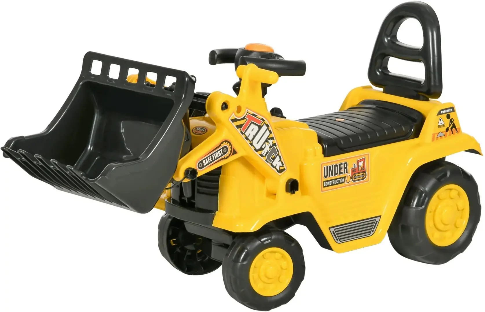 Толокар HomCom Excavator 301-058 (Yellow/Black)