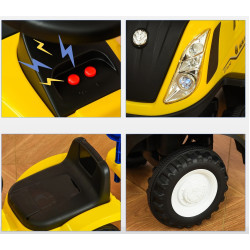 Tolocar HomCom Tractor 370-173YL (Yellow/Black) Thumb