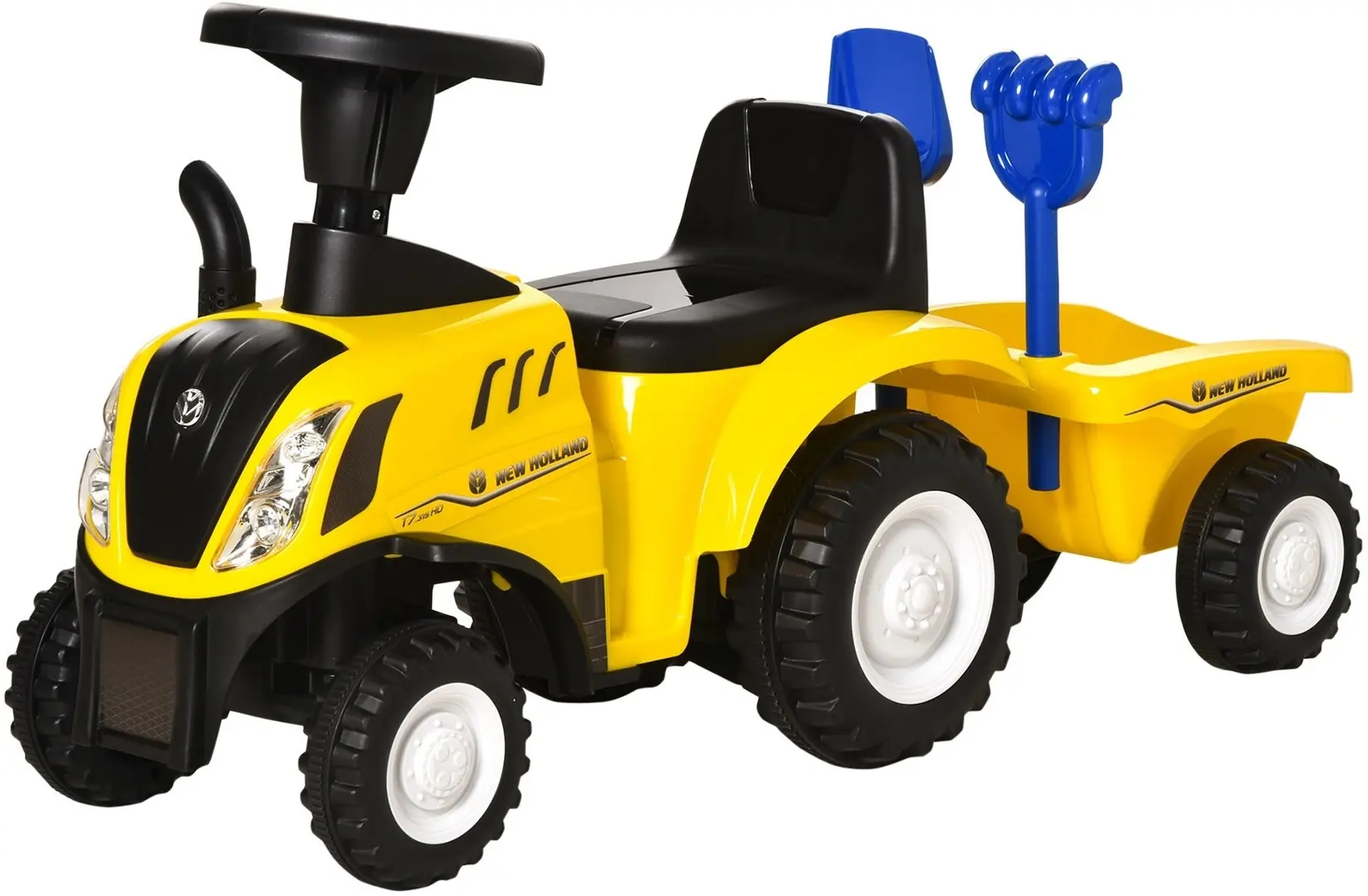 Tolocar HomCom Tractor 370-173YL (Yellow/Black)