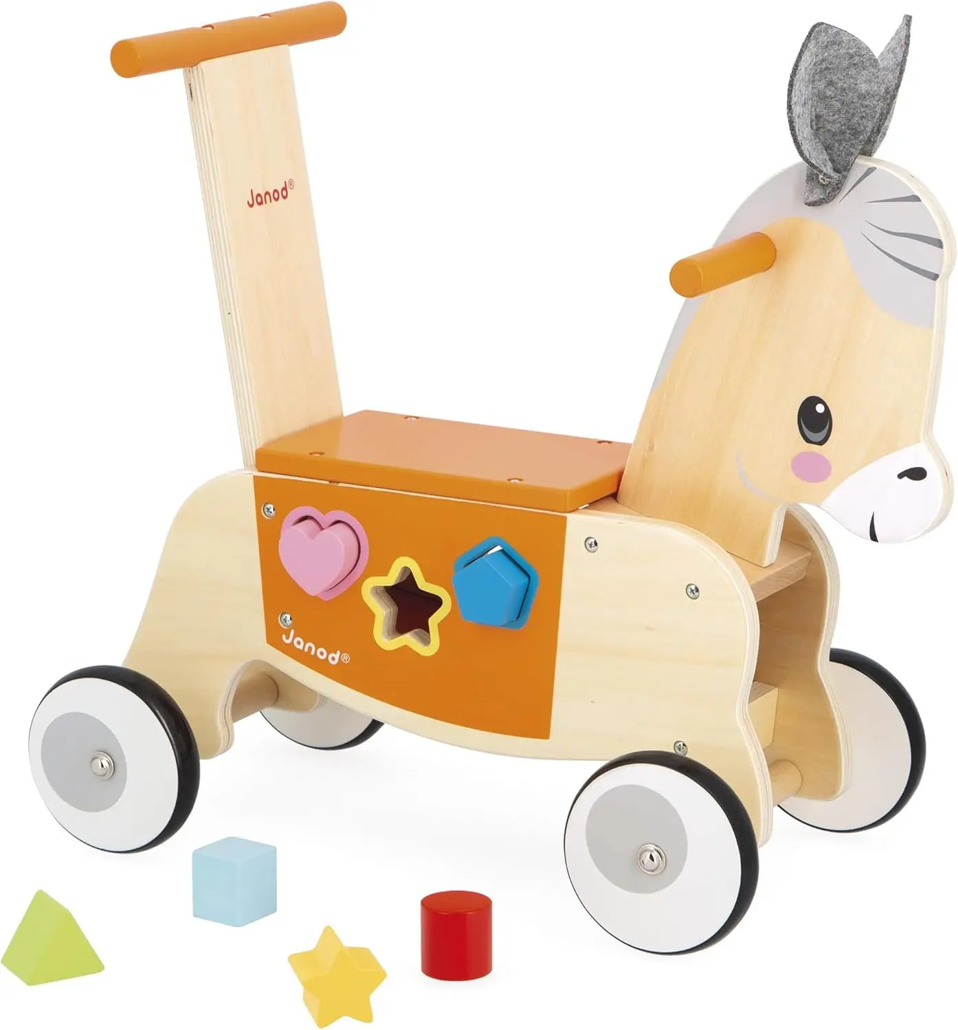 Толокар Janod Donkey from the Farm J03325 (Brown) - 2