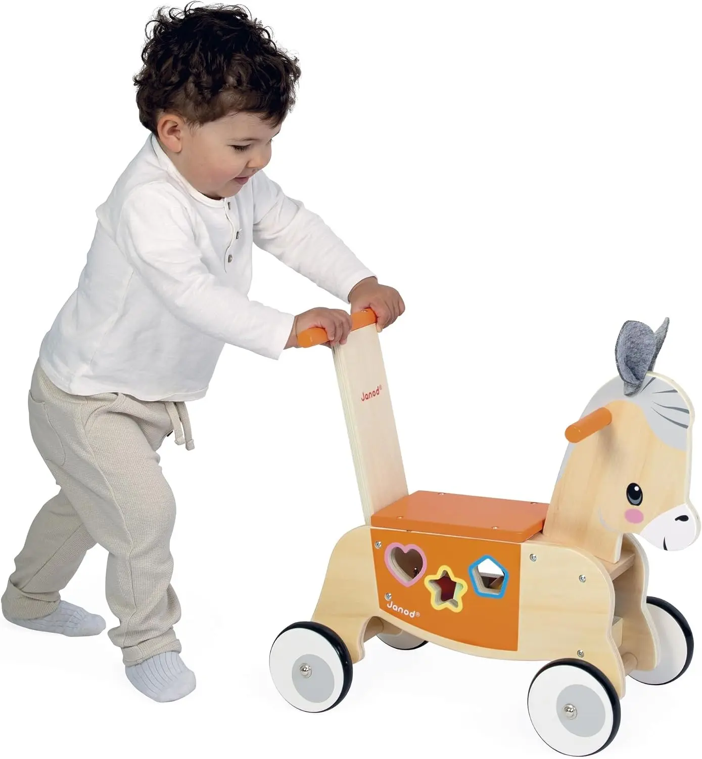 Толокар Janod Donkey from the Farm J03325 (Brown) - 4
