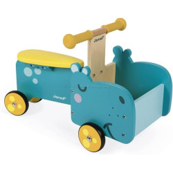 Толокар Janod Hippopotamus Cart (Blue)