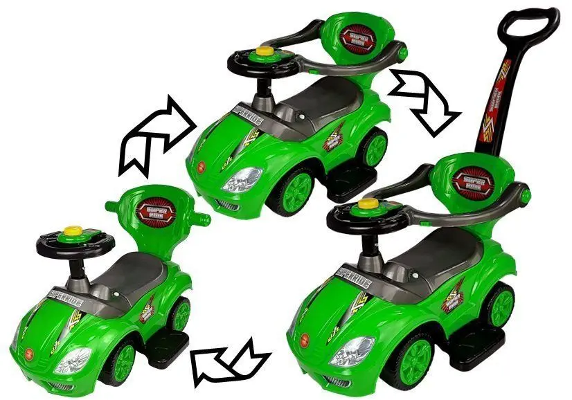 Толокар 3в1 Lean Cars Mega Car (Green) - 8