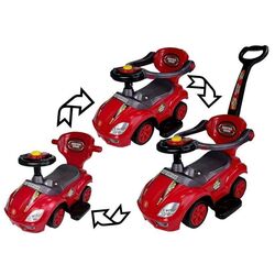 Толокар 3в1 Lean Cars Mega Car (Red) Thumb