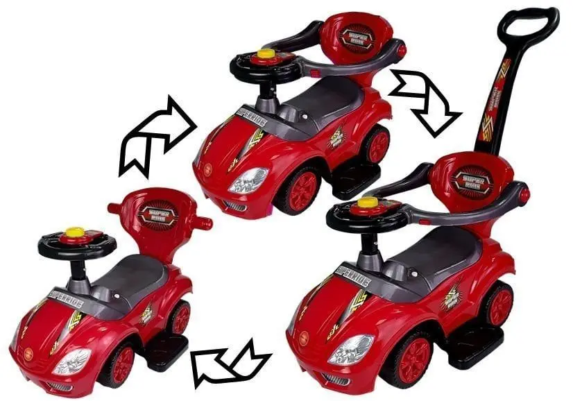 Толокар 3в1 Lean Cars Mega Car (Red) - 9