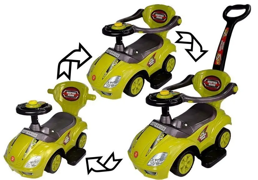 Толокар 3в1 Leantoys Mega Car (Yellow) - 2