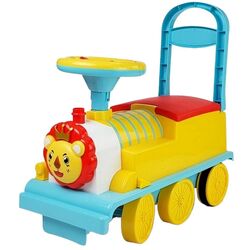 Толокар LeanToys Lion Train (Yellow/Blue)
