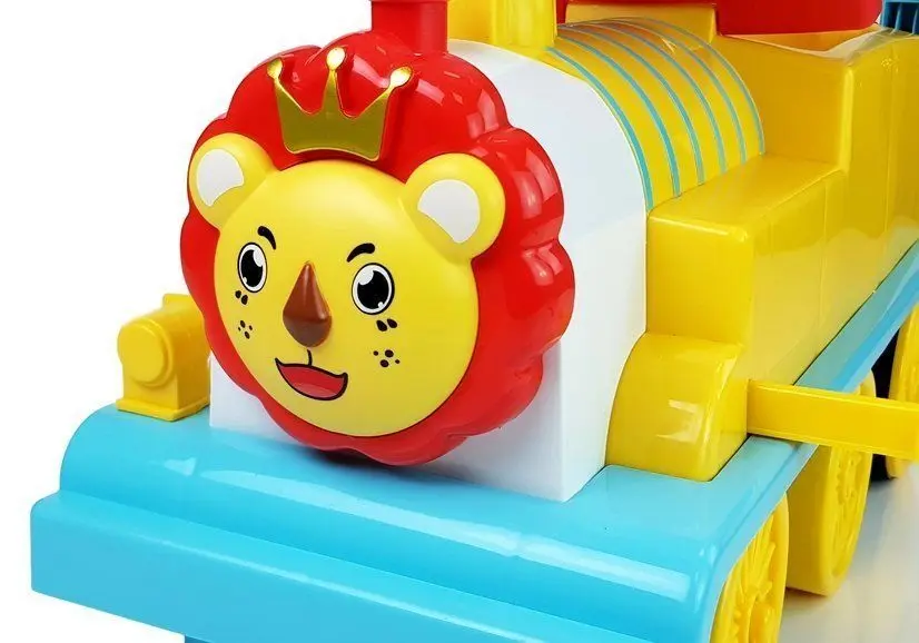 Толокар LeanToys Lion Train (Yellow/Blue) - 4