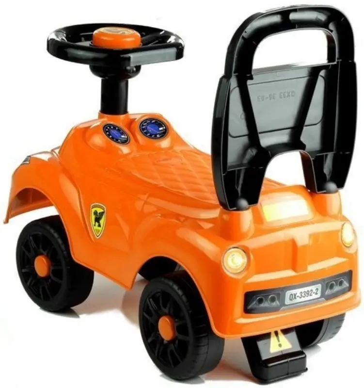 Толокар LeanToys Stickers (Orange/Black) - 3