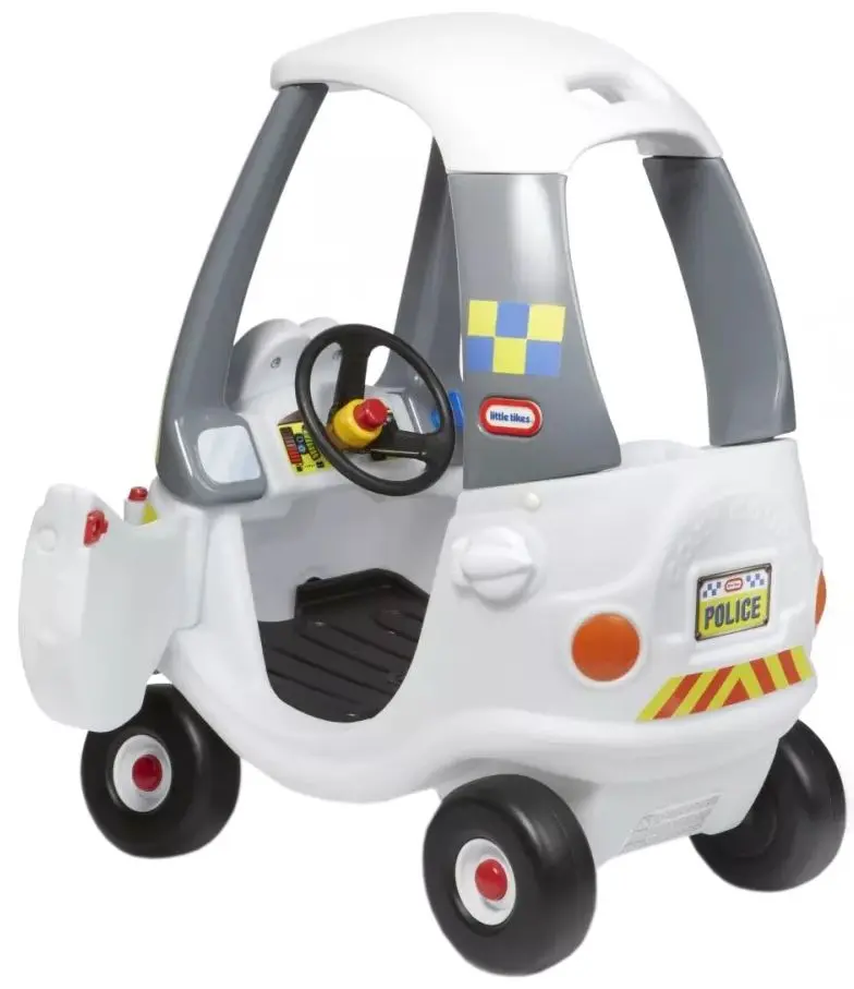 Tolocar Little Tikes Cozy Coupe Police (White/Grey) - 2