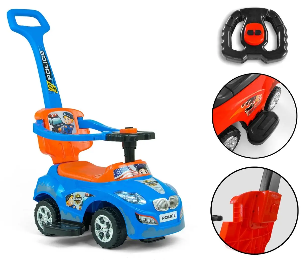 Tolocar 3in1 Milly Mally Happy (Blue/Orange) - 3