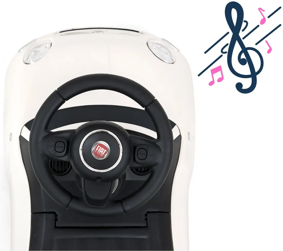 Толокар Milly Mally Fiat 500 (White) - 3