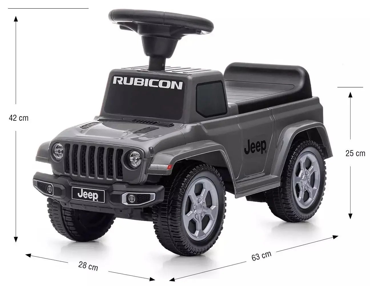 Tolocar Milly Mally Jeep Rubicon Gladiator (Grey) - 10