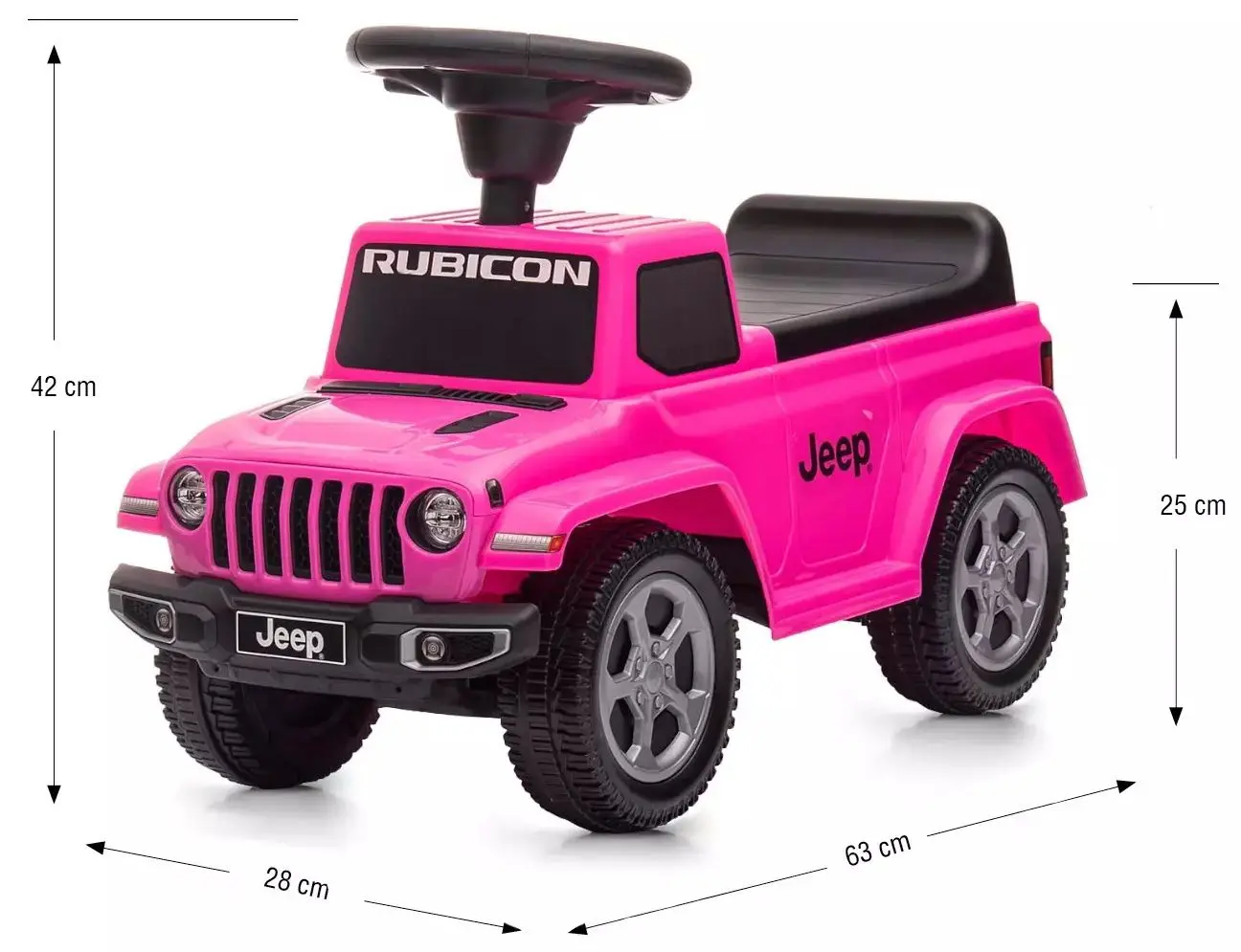 Tolocar Milly Mally Jeep Rubicon Gladiator (Pink) - 10