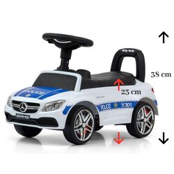 Tolocar Milly Mally Mercedes-AMG C63 Coupe S Police (White/Blue) Thumb