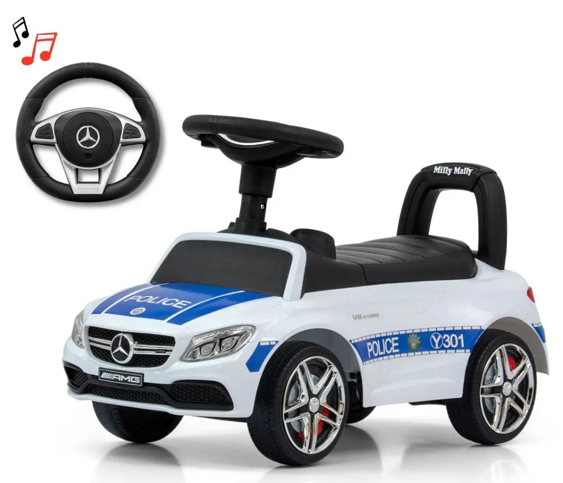 Tolocar Milly Mally Mercedes-AMG C63 Coupe S Police (White/Blue) - 4
