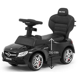Tolocar Milly Mally Mercedes-AMG C63 Coupe cu mâner (Black) Thumb