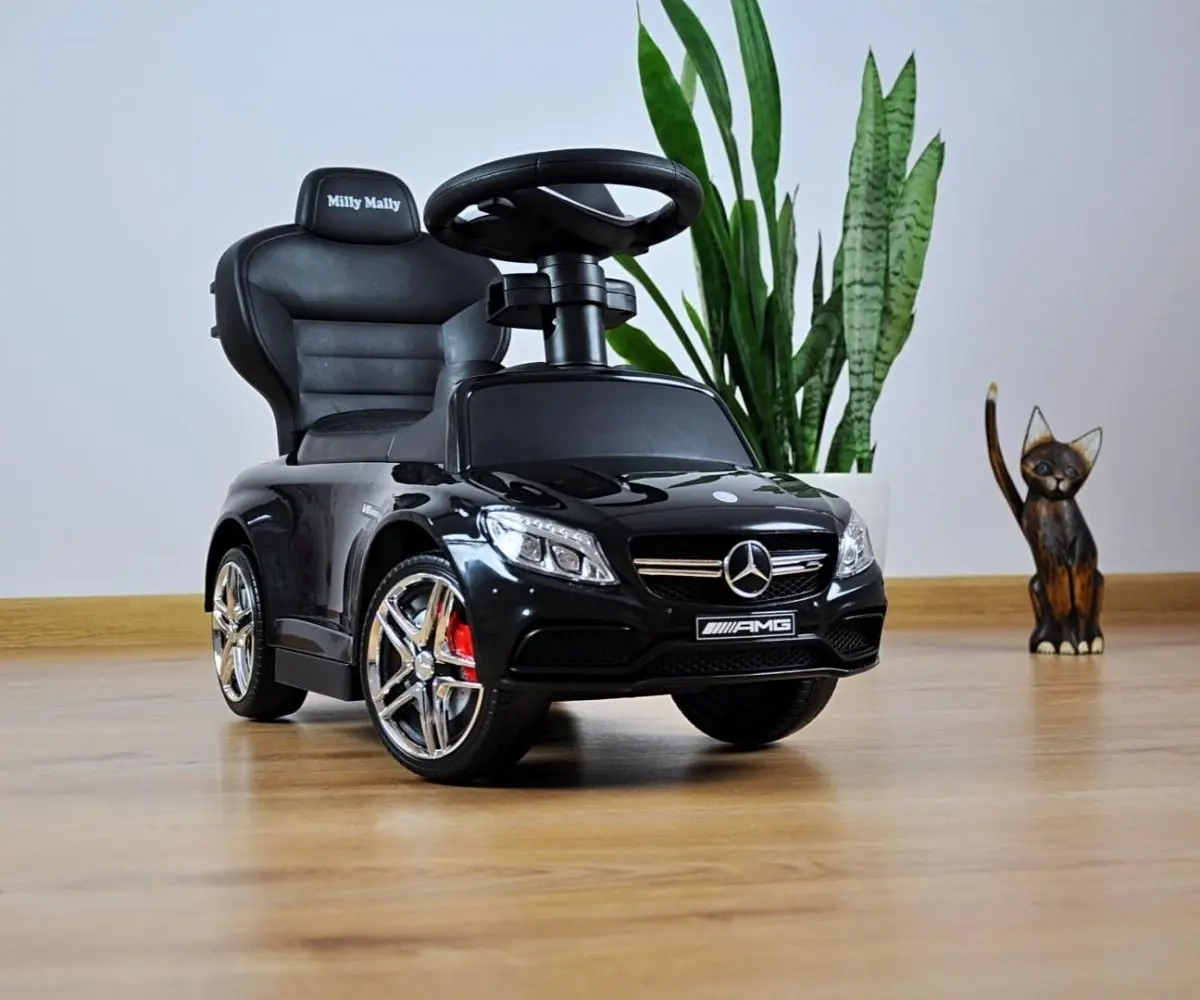 Tolocar Milly Mally Mercedes-AMG C63 Coupe cu mâner (Black) - 9
