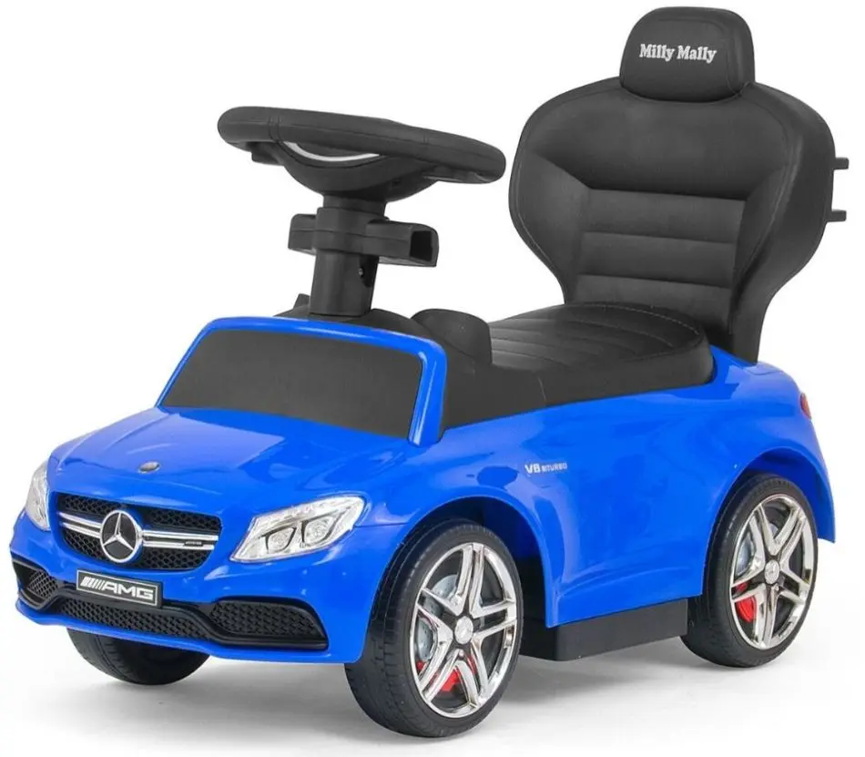 Tolocar Milly Mally Mercedes-AMG C63 Coupe cu mâner (Blue) - 2