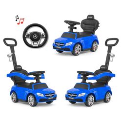 Tolocar Milly Mally Mercedes-AMG C63 Coupe cu mâner (Blue) Thumb