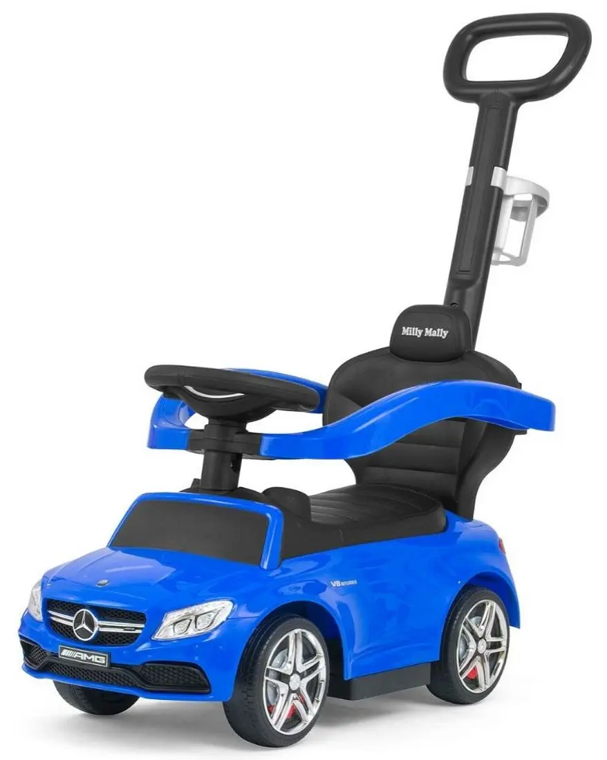 Tolocar Milly Mally Mercedes-AMG C63 Coupe cu mâner (Blue)