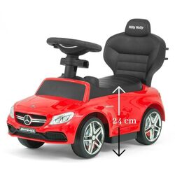 Tolocar Milly Mally Mercedes-AMG C63 Coupe cu mâner (Red) Thumb