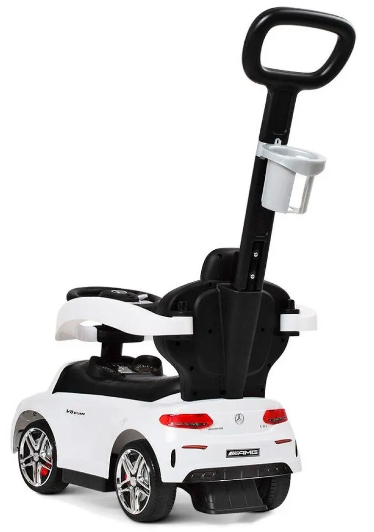 Tolocar Milly Mally Mercedes-AMG C63 Coupe с ручкой (White) - 2