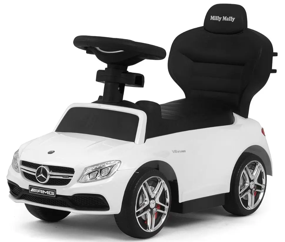 Tolocar Milly Mally Mercedes-AMG C63 Coupe с ручкой (White) - 4