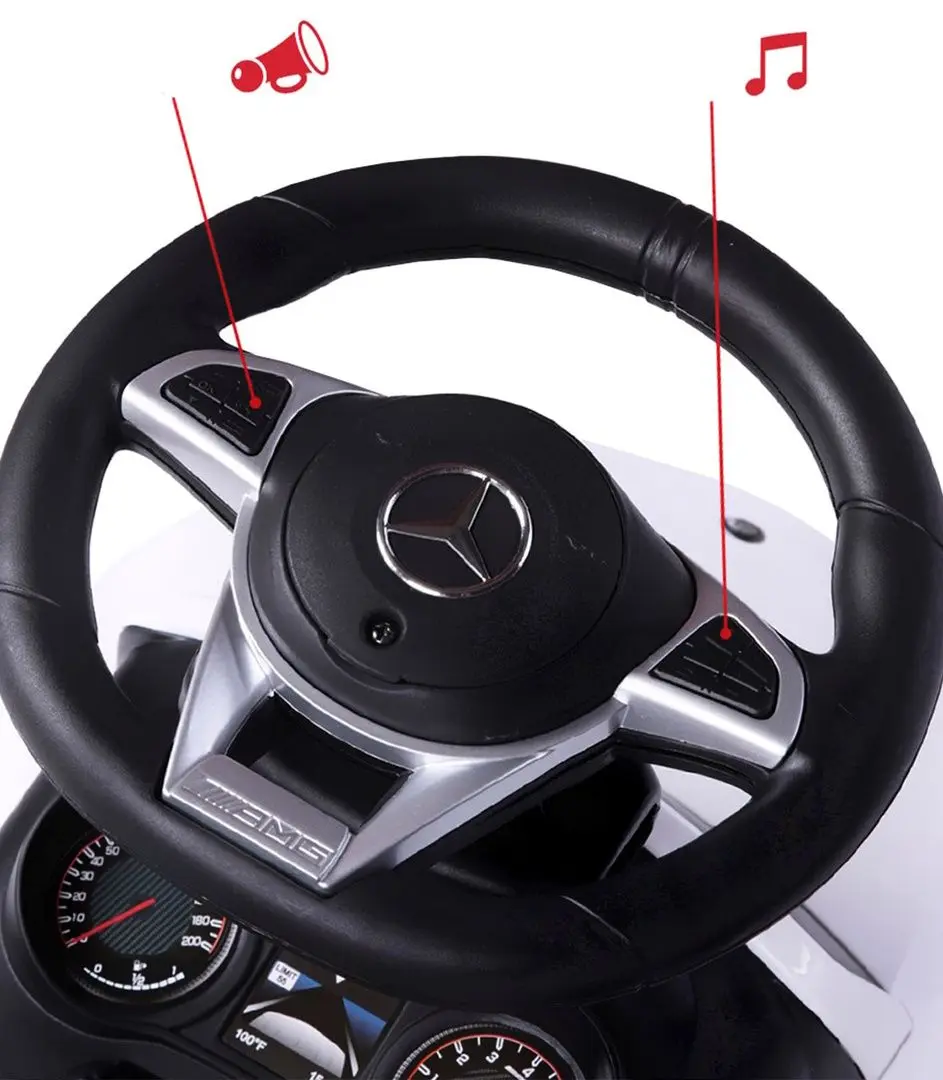 Tolocar Milly Mally Mercedes-AMG C63 Coupe с ручкой (White) - 7