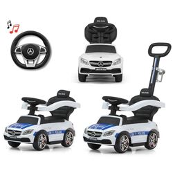Tolocar Milly Mally Mercedes-AMG C63 Coupe cu mâner (White/Blue) Thumb