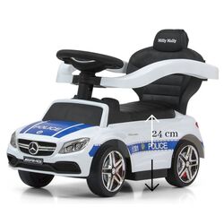 Tolocar Milly Mally Mercedes-AMG C63 Coupe cu mâner (White/Blue) Thumb