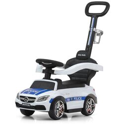 Tolocar Milly Mally Mercedes-AMG C63 Coupe cu mâner (White/Blue)
