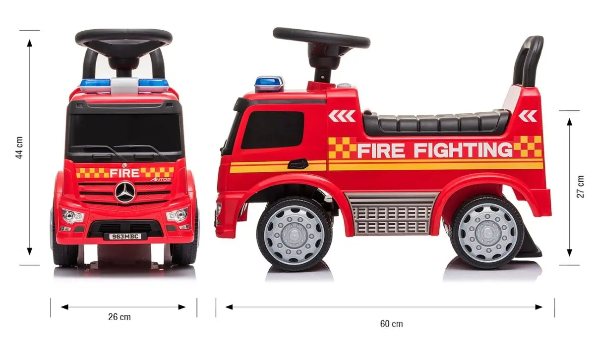 Tolocar Milly Mally Mercedes Antos Fire Truck (Red) - 10