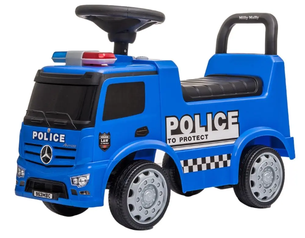 Толокар Milly Mally Mercedes Antos Police Truck (Blue)