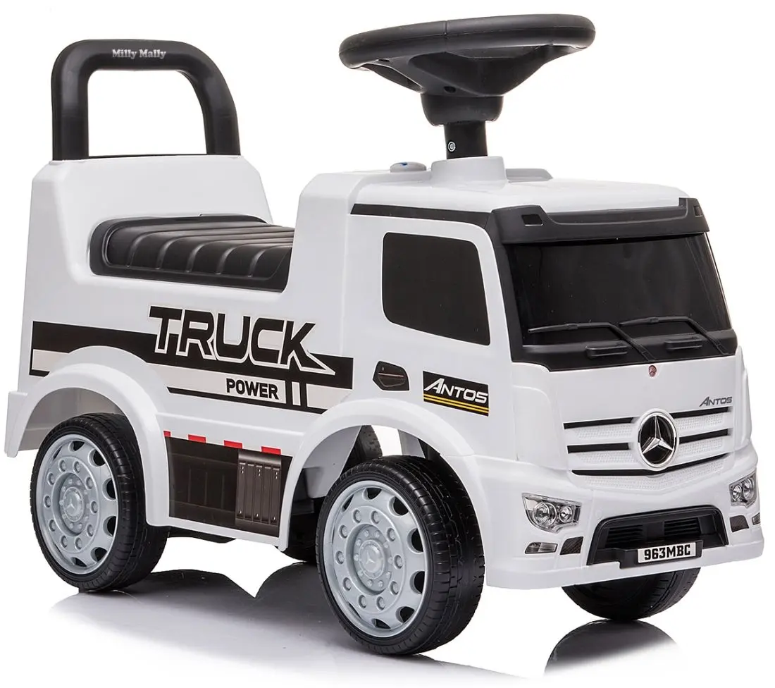 Толокар Milly Mally Mercedes Antos Power Truck (White) - 3
