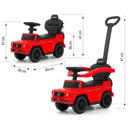 Толокар Milly Mally Mercedes G350d (Red) Thumb