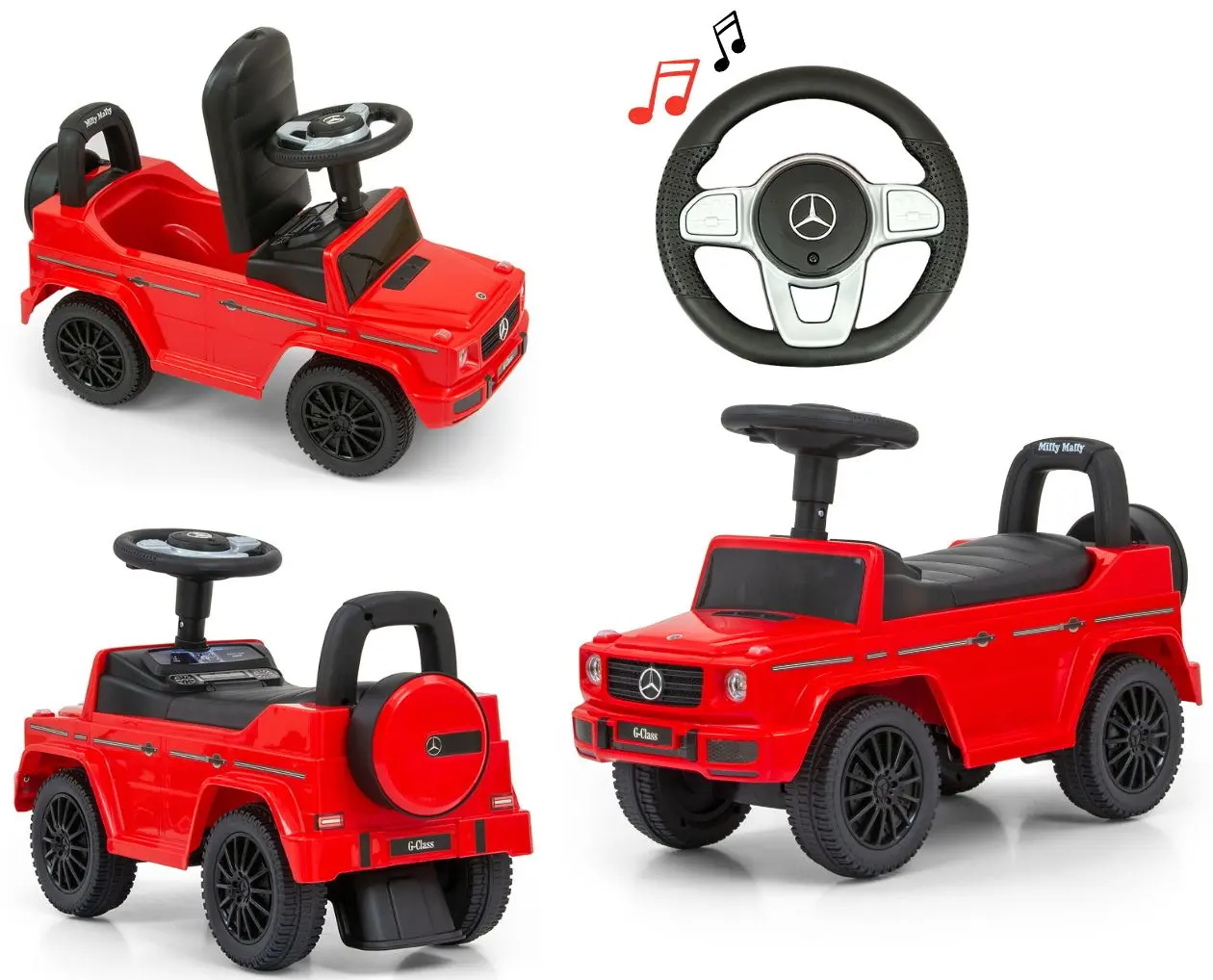 Толокар Milly Mally Mercedes G350d S (Red) - 7